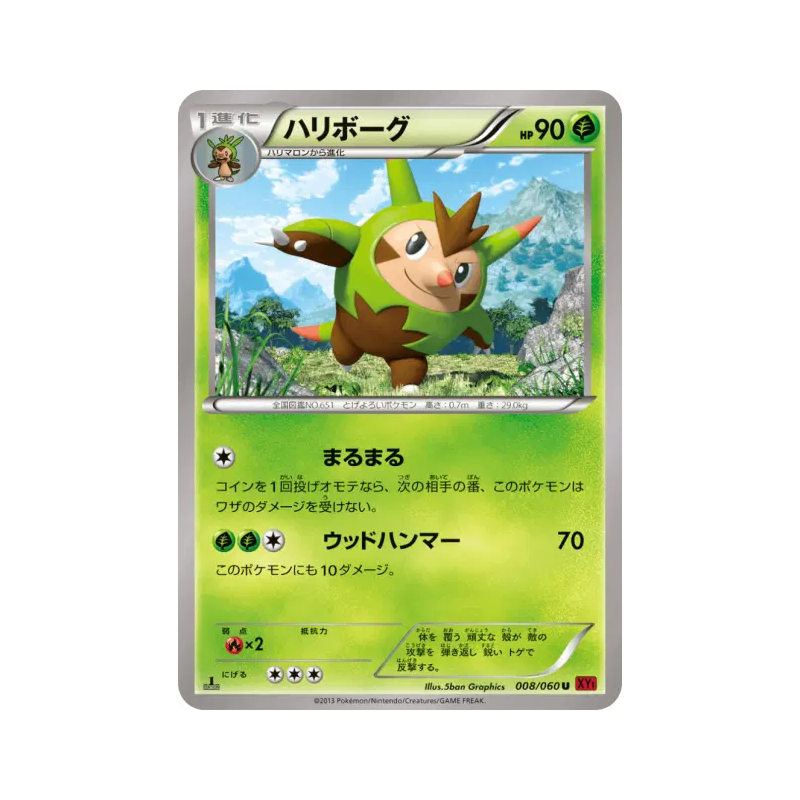 Carte Pokémon Japonaise Boguérisse 008/060 Collection Y