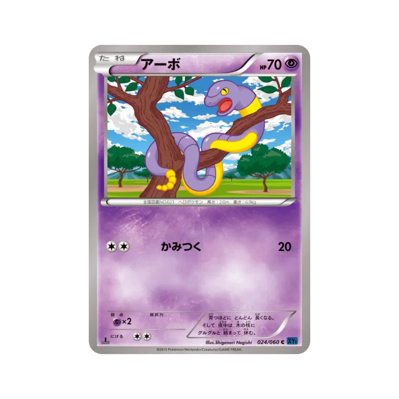 Carte Pokémon Japonaise Abo 024/060 Collection X