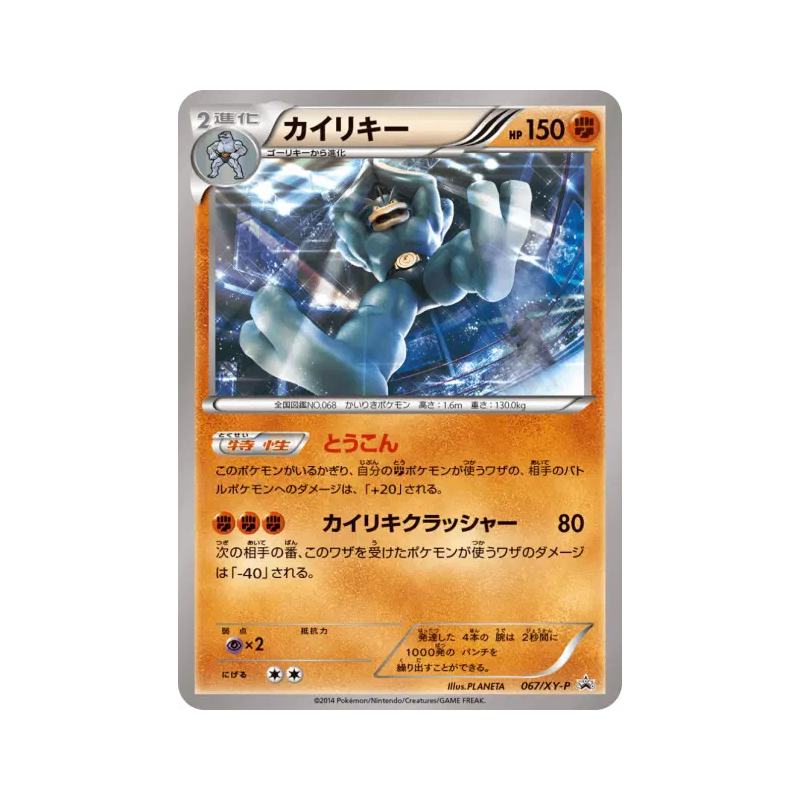 Carte Pokémon Japonaise Mackogneur 067/XY-P XY-P Promotional