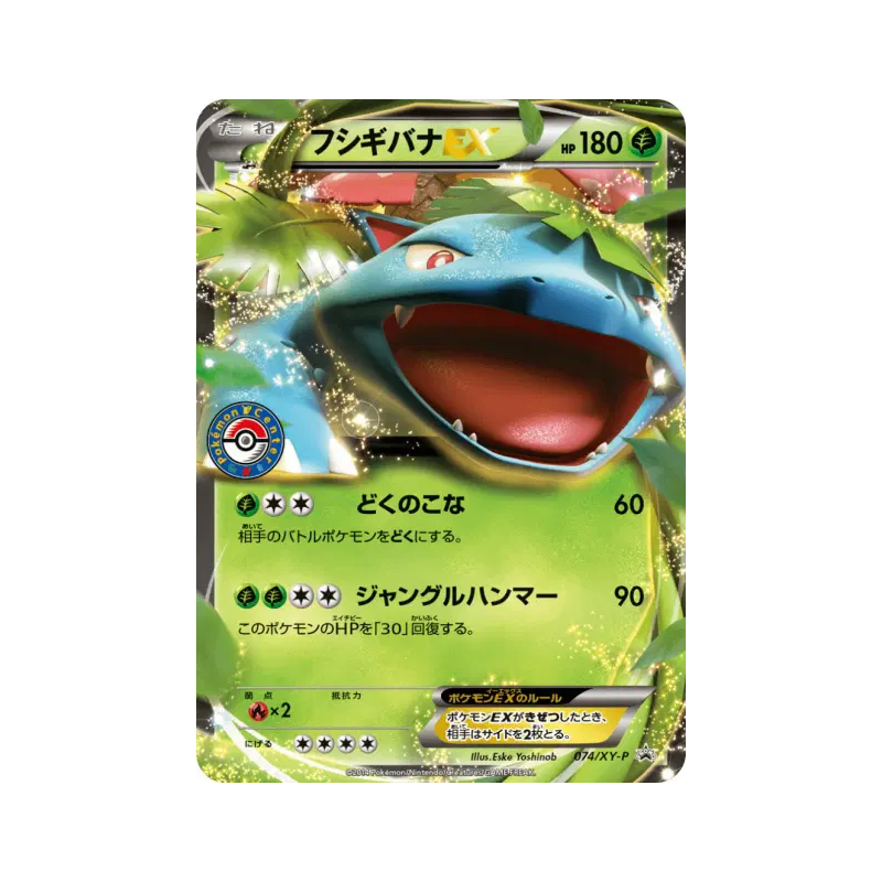 Carte Pokémon Japonaise Florizarre-EX 074/XY-P XY-P Promotional