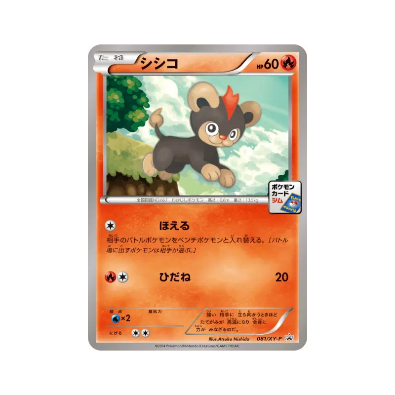 Carte Pokémon Japonaise Hélionceau 081/XY-P XY-P Promotional