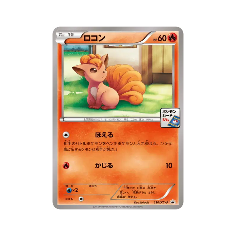 Carte Pokémon Japonaise Goupix 110/XY-P XY-P Promotional