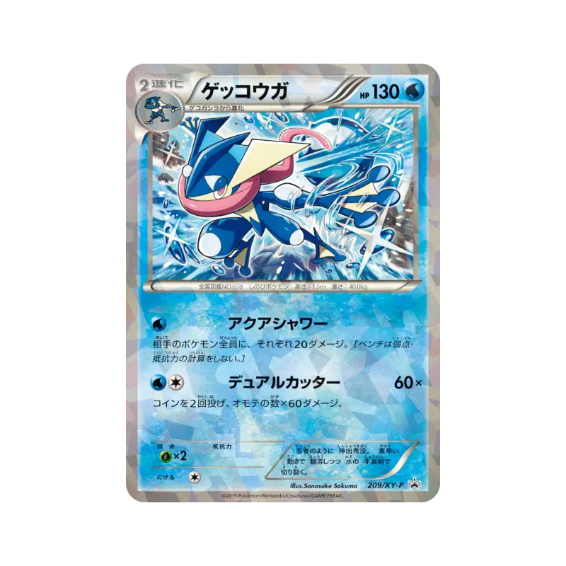 Carte Pokémon Japonaise Amphinobi 209/XY-P XY-P Promotional