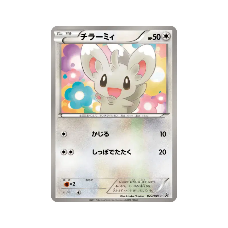 Carte Pokémon Japonaise Chinchidou 022/BW-P BW-P Promotional