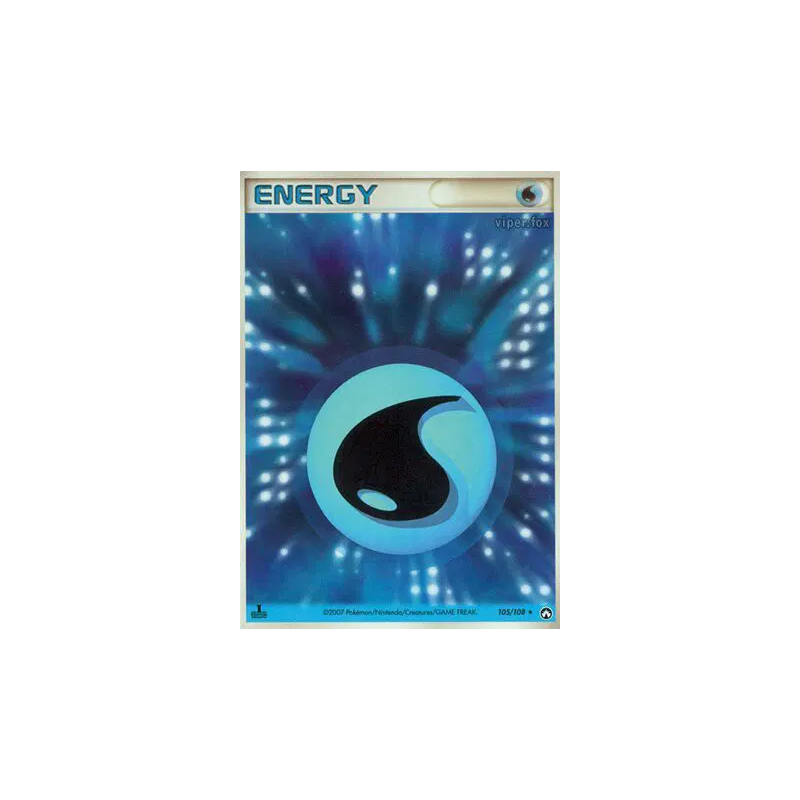 Carte Pokémon Japonaise Énergie Eau 105/108 World Champions Pack