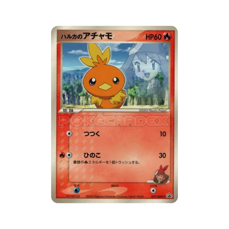 Carte Pokémon Japonaise Poussifeu de Flora 037/ADV-P ADV-P Promotional