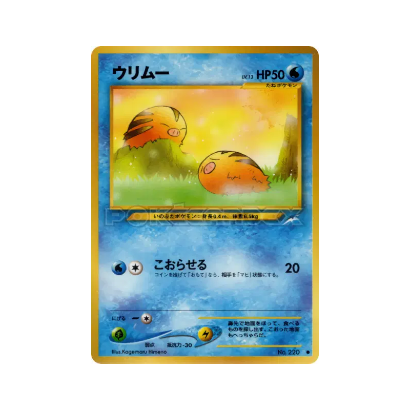 Carte Pokémon Japonaise Marcacrin — Darkness, and to Light...