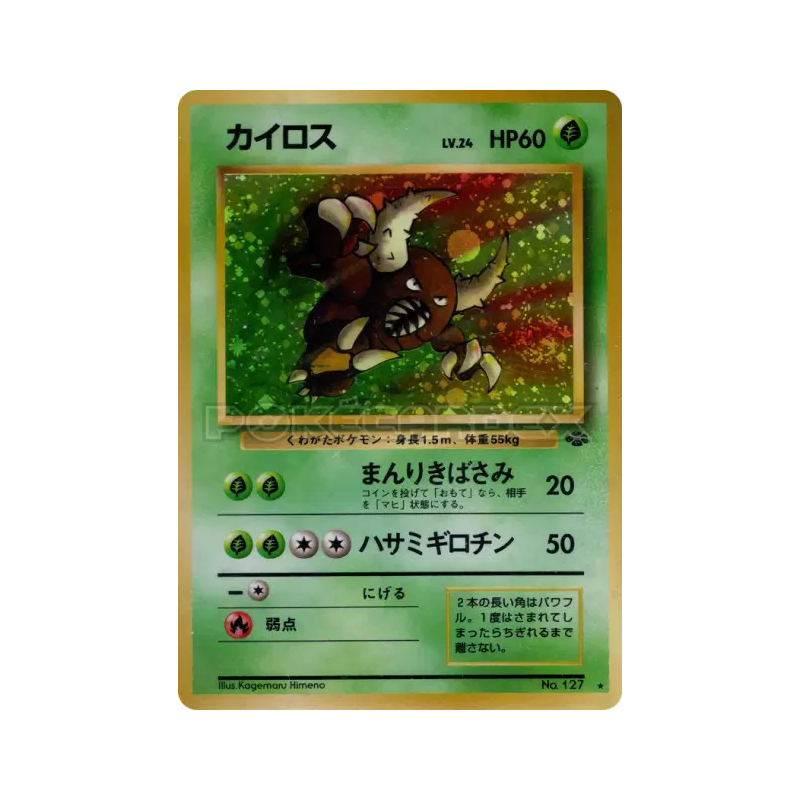 Carte Pokémon Japonaise Scarabrute — Pokémon Jungle