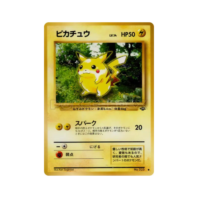 Carte Pokémon Japonaise Pikachu — Pokémon Jungle
