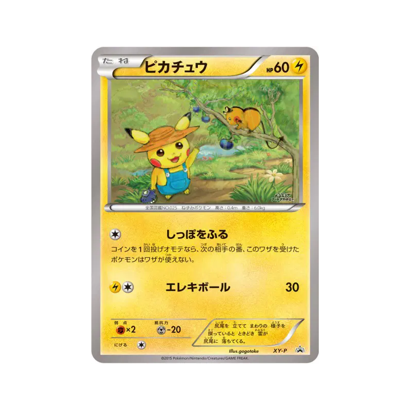 Carte Pokémon Japonaise Pikachu XY-P Art Academy