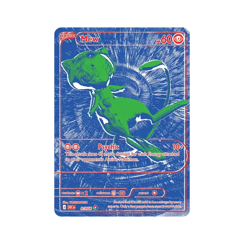 Carte Pokémon Mew B/RGB RGB 30ᵉ Anniversaire