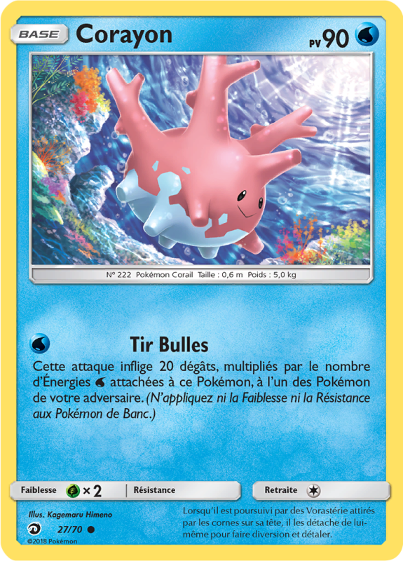 Carte Pokémon Corayon 27/70 Commune Majesté des Dragons