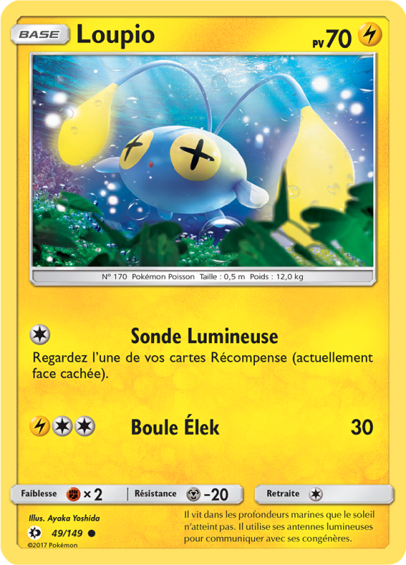 Carte Pokémon Loupio 49/149 Commune Soleil et Lune (JCC)