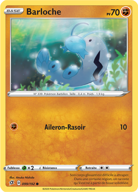 Carte Pokémon Barloche 099/192 Commune Clash des Rebelles