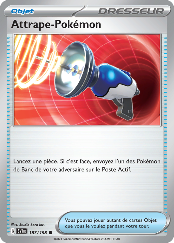 Carte Pokémon Attrape-Pokémon 187/198 Commune Écarlate et Violet (JCC)