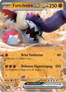 Carte Pokémon Fort-Ivoire-ex 123/198 Double rare Écarlate et Violet (JCC)