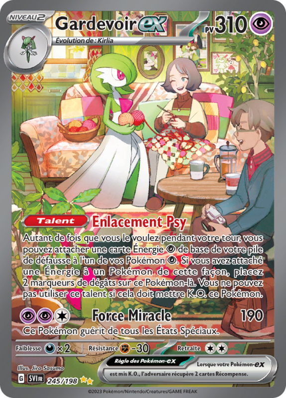 Carte Pokémon Gardevoir-ex 245/198 Alternative Écarlate et Violet (JCC)