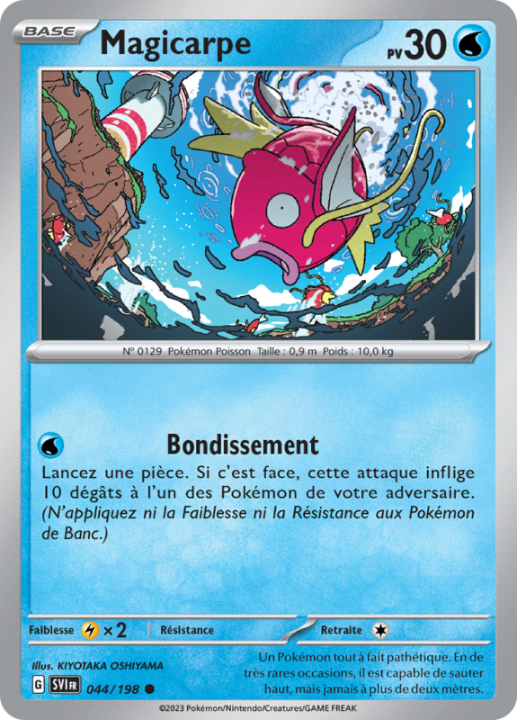 Carte Pokémon Magicarpe 044/198 Commune Écarlate et Violet (JCC)