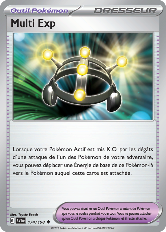 Carte Pokémon Multi Exp 174/198 Peu commune Écarlate et Violet (JCC)