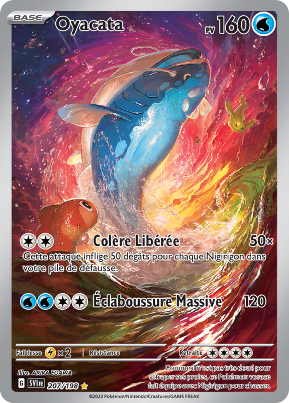 Carte Pokémon Oyacata 207/198 AR Écarlate et Violet (JCC)