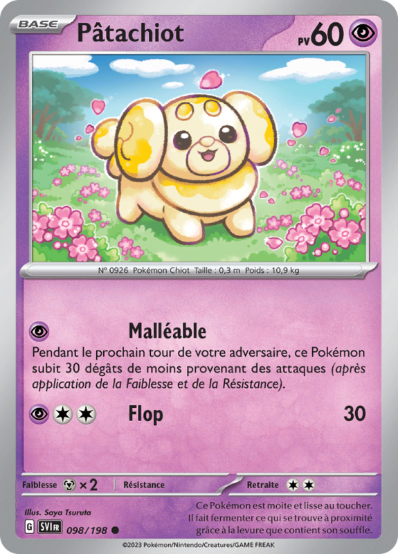 Carte Pokémon Pâtachiot 098/198 Commune Écarlate et Violet (JCC)