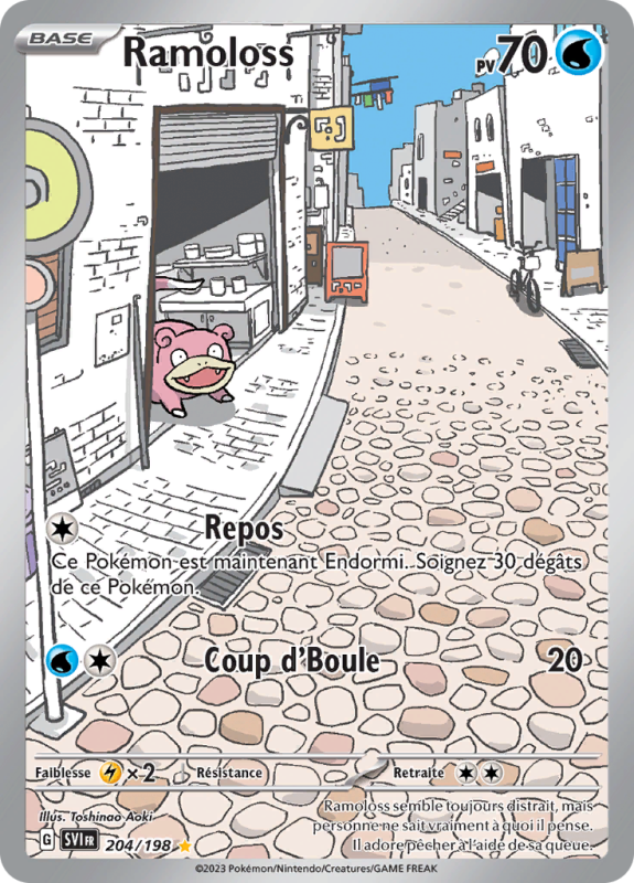 Carte Pokémon Ramoloss 204/198 AR Écarlate et Violet (JCC)