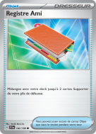 Carte Pokémon Registre Ami 182/198 Commune Écarlate et Violet (JCC)