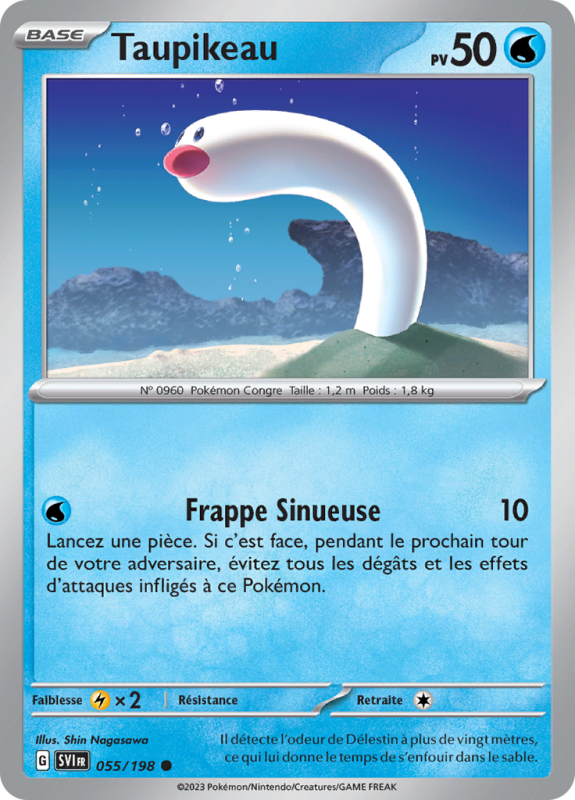 Carte Pokémon Taupikeau 055/198 Commune Écarlate et Violet (JCC)