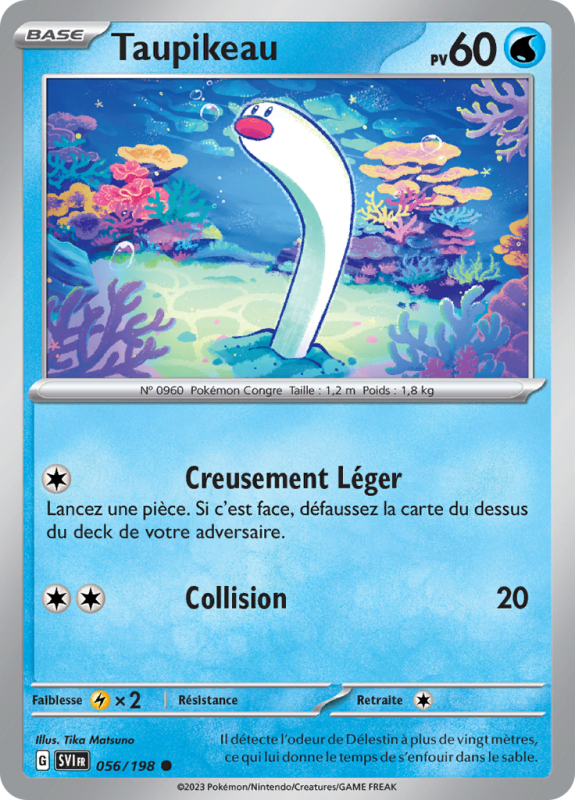 Carte Pokémon Taupikeau 056/198 Commune Écarlate et Violet (JCC)