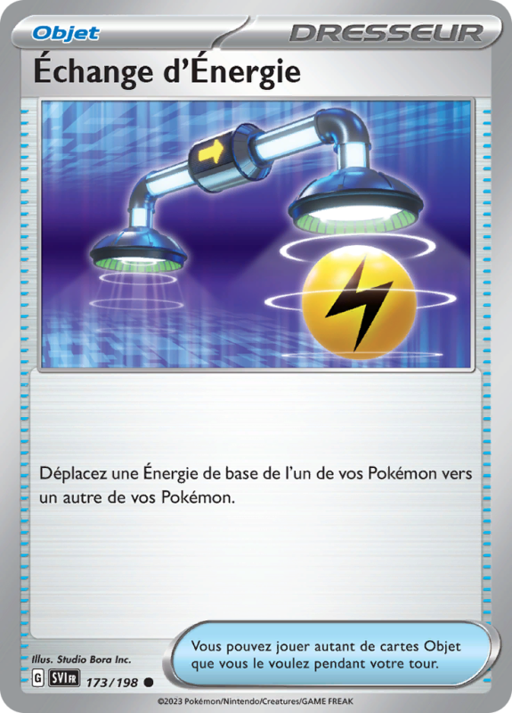 Carte Pokémon Échange d'Énergie 173/198 Commune Écarlate et Violet (JCC)