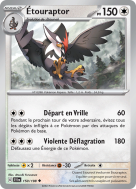 Carte Pokémon Étouraptor 150/198 Peu commune Écarlate et Violet (JCC)