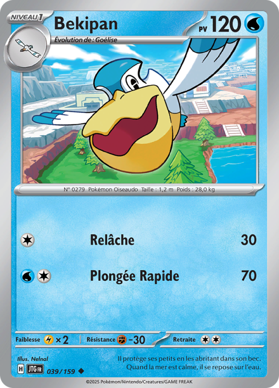 Carte Pokémon Bekipan 039/159 Peu commune Aventures Ensemble