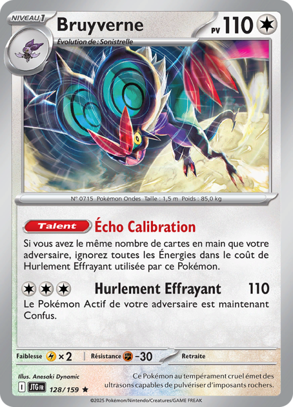 Carte Pokémon Bruyverne 128/159 Holographique Aventures Ensemble