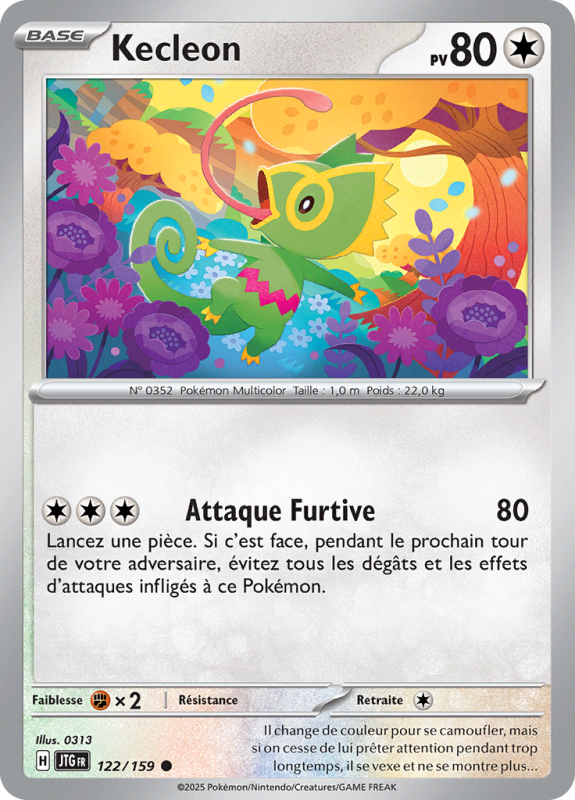 Carte Pokémon Kecleon 122/159 Commune Aventures Ensemble