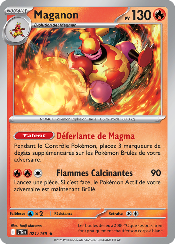 Carte Pokémon Maganon 021/159 Holographique Aventures Ensemble