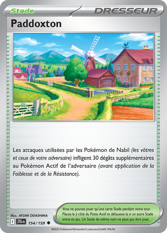 Carte Pokémon Paddoxton 154/159 Peu commune Aventures Ensemble