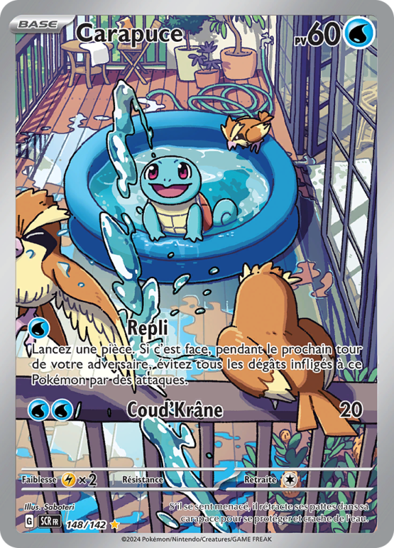 Carte Pokémon Carapuce 148/142 AR Couronne Stellaire
