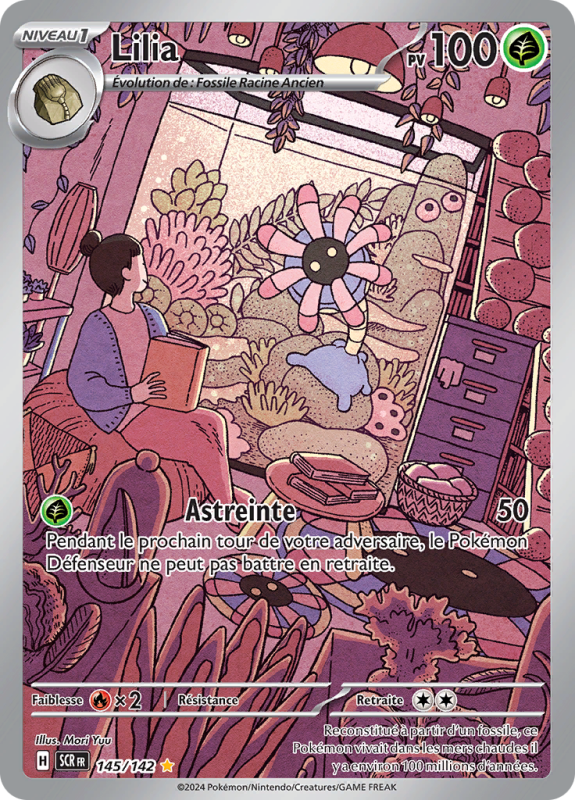 Carte Pokémon Lilia 145/142 AR Couronne Stellaire