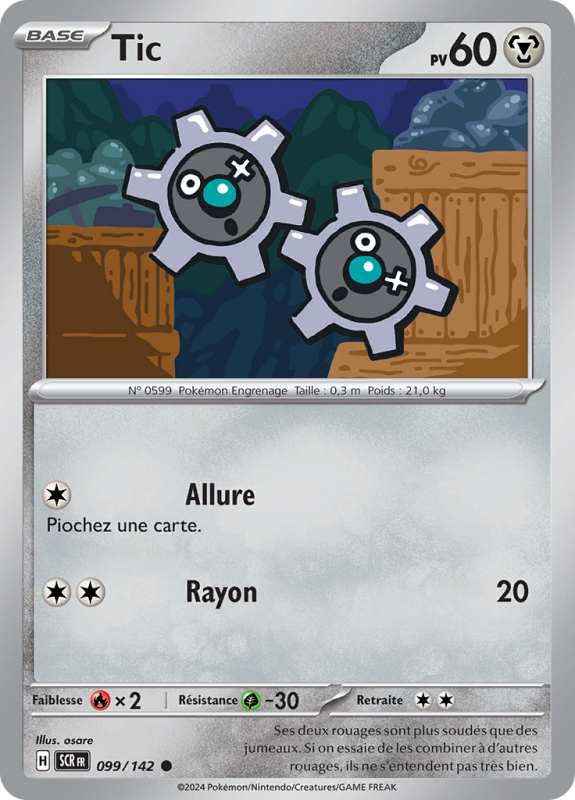 Carte Pokémon Tic 099/142 Commune Couronne Stellaire