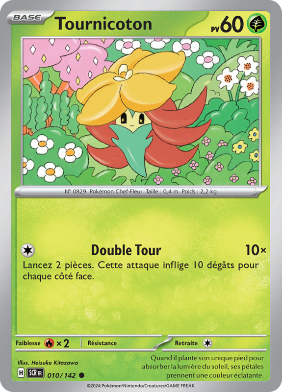 Carte Pokémon Tournicoton 010/142 Commune Couronne Stellaire