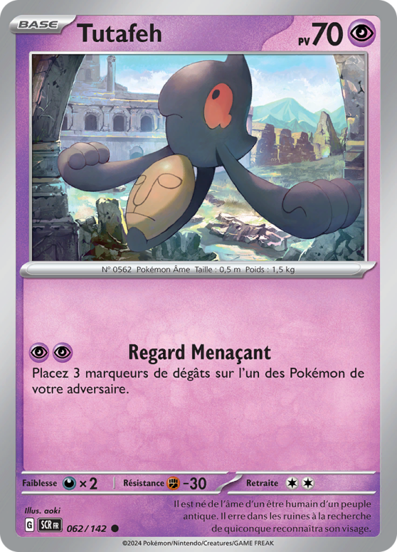 Carte Pokémon Tutafeh 062/142 Commune Couronne Stellaire