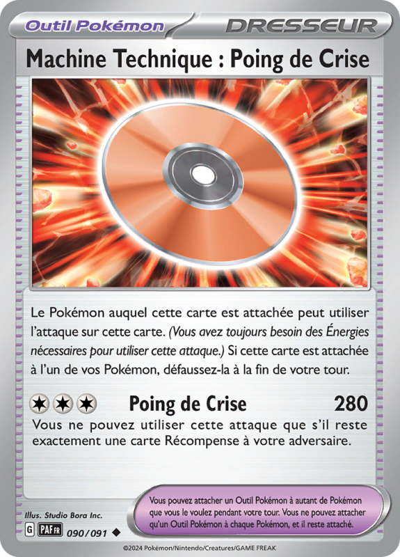 Carte Pokémon Capsule Technique : Poing de Crise 090/091 Peu commune Destinées de Paldea