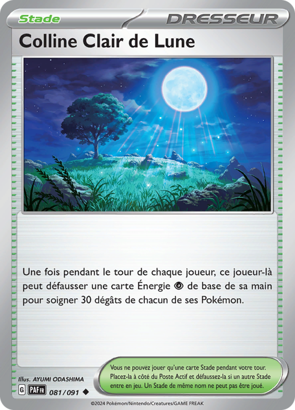 Carte Pokémon Colline Clair de Lune 081/091 Peu commune Destinées de Paldea