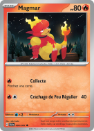 Carte Pokémon Magmar 009/091 Commune Destinées de Paldea