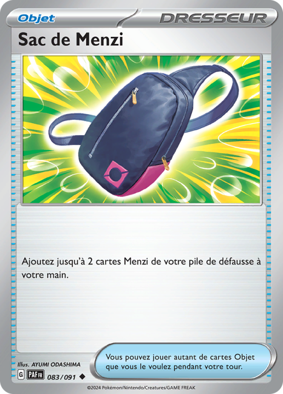 Carte Pokémon Sac de Menzi 083/091 Peu commune Destinées de Paldea