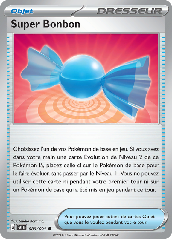 Carte Pokémon Super Bonbon 089/091 Commune Destinées de Paldea