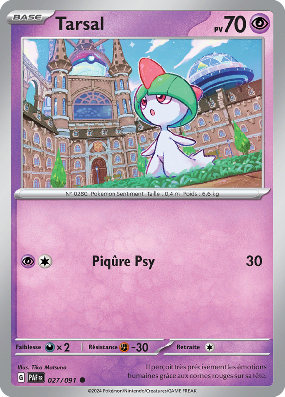 Carte Pokémon Tarsal 027/091 Commune Destinées de Paldea