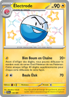 Carte Pokémon Électrode 134/091 Shiny Destinées de Paldea