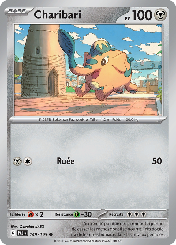 Carte Pokémon Charibari 149/193 Commune Évolutions à Paldea