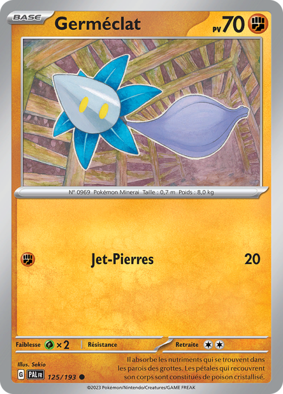 Carte Pokémon Germéclat 125/193 Commune Évolutions à Paldea